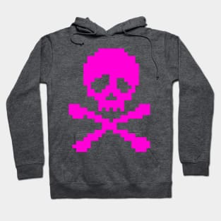 Pink Punk Skull and Crossbones Hoodie